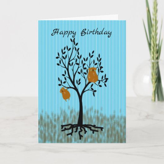 Birthday Kaart voor kinderen met Koala-Beren (Voorkant)