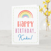 Birthday Kaart voor Kuku (Gele Bloem)
