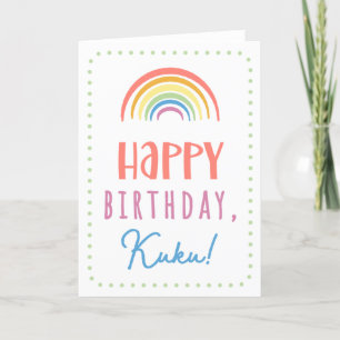 Birthday Kaart voor Kuku