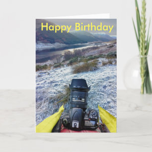 Birthday-kaart voor landschapsfotograaf kaart
