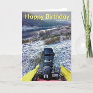 Birthday-kaart voor landschapsfotograaf kaart