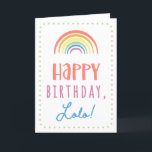 Birthday Kaart voor Lolo<br><div class="desc">Je noemt je grootvader Lolo, niet opa. (Lolo betekent grootvader in Tagalog / Filipino.) Stel je voor hoe enthousiast Lolo zal zijn om een verjaardagskaart te ontvangen die speciaal aan hem is gericht! Je lolo zal ook houden van het schattige, op waterverf geïnspireerde boho regenboogontwerp dat zegt: "Gelukkige verjaardag Lolo!"...</div>