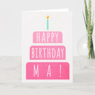 Birthday Kaart voor Ma