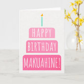 Birthday Kaart voor Makuahine (Gele Bloem)