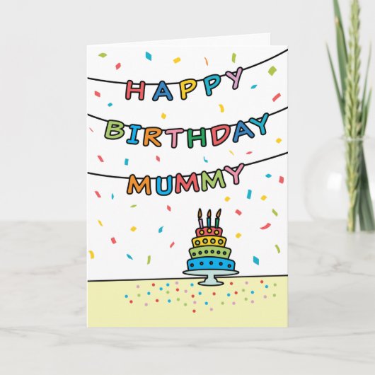 Birthday Kaart voor mama (Voorkant)