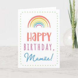 Birthday Kaart voor Mamãe