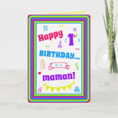 Birthday Kaart voor Maman (Voorkant)