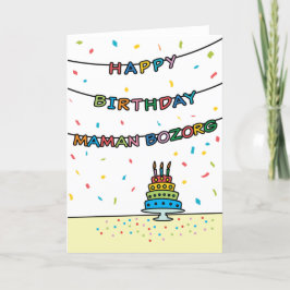 Birthday Kaart voor Maman Bozorg