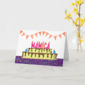 Birthday Kaart voor Mamica (Gele Bloem)