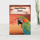 Birthday Kaart voor man- of Vrouw leraar (Voorkant)