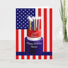 Birthday Kaart voor mariniers tijdens militaire di