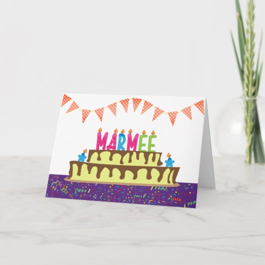 Birthday Kaart voor Marmee (Voorkant)