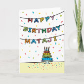 Birthday Kaart voor Mataji (Voorkant)