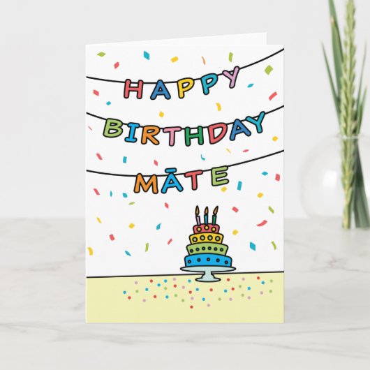 Birthday Kaart voor Māte (Voorkant)