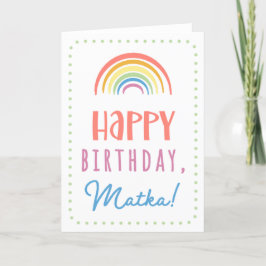 Birthday Kaart voor Matka