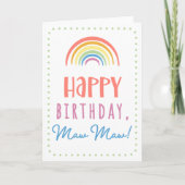 Birthday Kaart voor Maw Maw (Voorkant)