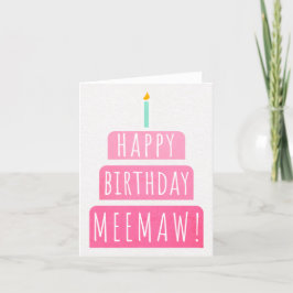 Birthday Kaart voor Meemaw