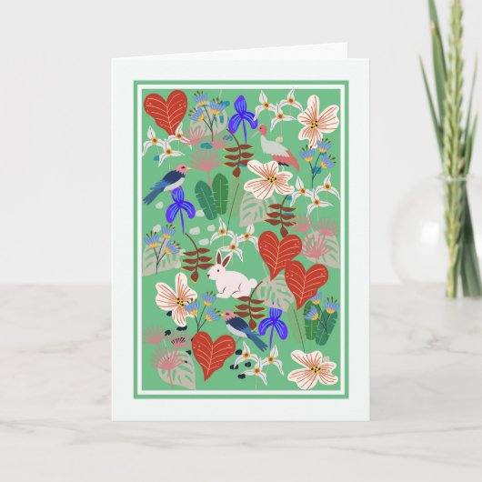 Birthday Kaart voor moeder, kleurrijk ontwerp (Voorkant)