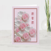 Birthday Kaart voor moeder met roze rozen (Voorkant)