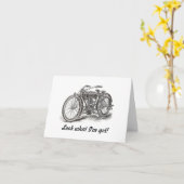 Birthday-kaart voor motorfietsen kaart (Gele Bloem)