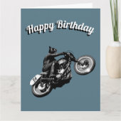 Birthday-kaart voor motorfietsers kaart (Voorkant)