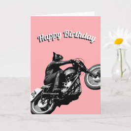 Birthday-kaart voor motorfietsers kaart