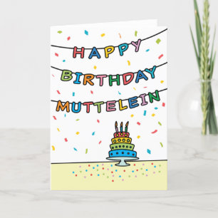 Birthday Kaart voor Mutteleïne