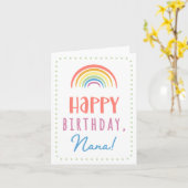 Birthday Kaart voor Nana (Gele Bloem)