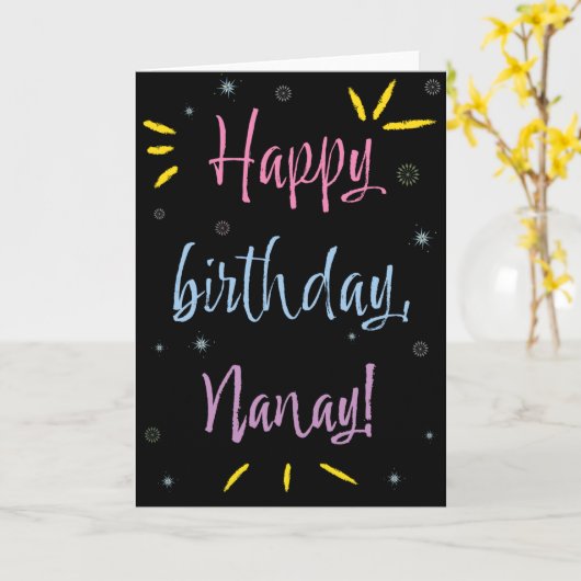Birthday Kaart voor Nanay (Gele Bloem)