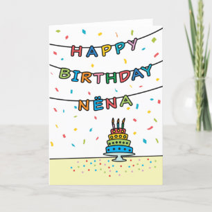 Birthday Kaart voor Nëna