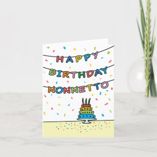 Birthday Kaart voor Nonnetto