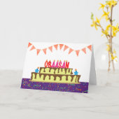 Birthday Kaart voor Obaasan (Gele Bloem)