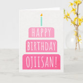 Birthday Kaart voor Ojiisan (Gele Bloem)