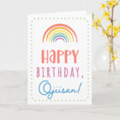 Birthday Kaart voor Ojiisan (Gele Bloem)