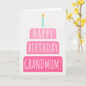 Birthday Kaart voor oma (Gele Bloem)