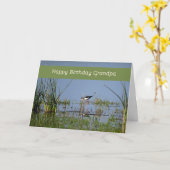 Birthday Kaart voor opa met Natuur (Gele Bloem)