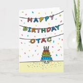 Birthday Kaart voor Otac (Voorkant)