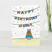 Birthday Kaart voor Ouma (Voorkant)