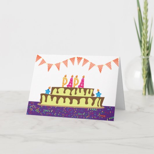 Birthday Kaart voor Papa (Voorkant)