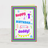 Birthday Kaart voor papa (Voorkant)