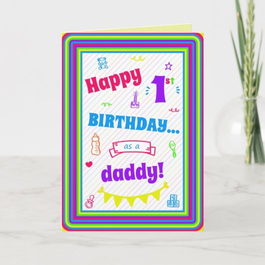 Birthday Kaart voor papa (Voorkant)