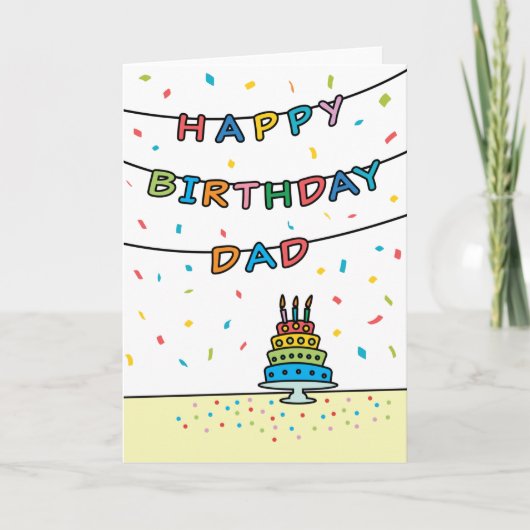 Birthday Kaart voor papa (Voorkant)
