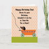 Birthday Kaart voor papa uit Dachund (Voorkant)