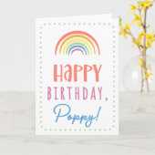 Birthday Kaart voor papaver (Gele Bloem)