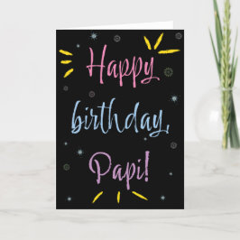 Birthday Kaart voor Papi