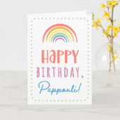Birthday Kaart voor Pappouli (Gele Bloem)