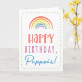 Birthday Kaart voor Pappoús (Gele Bloem)