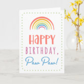 Birthday Kaart voor Paw Paw (Gele Bloem)