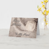 Birthday kaart voor penpal (Gele Bloem)