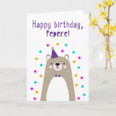 Birthday Kaart voor Pépère (Gele Bloem)